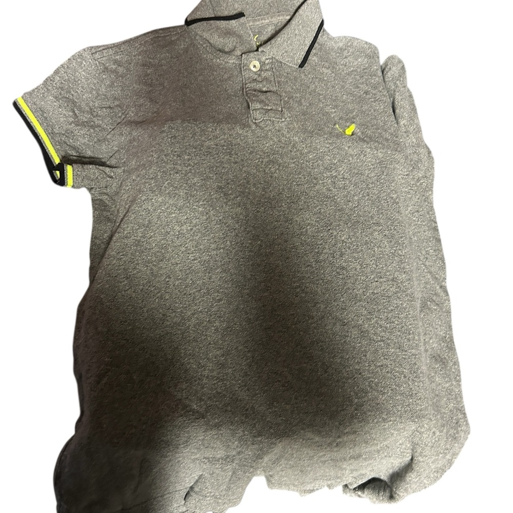 American Eagle Outfitters Gray Polo Shirt Classic Knit